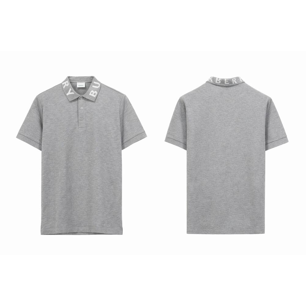sale ends 5/24 Burberry Light Gray logo Polo Shirt XXL NWT